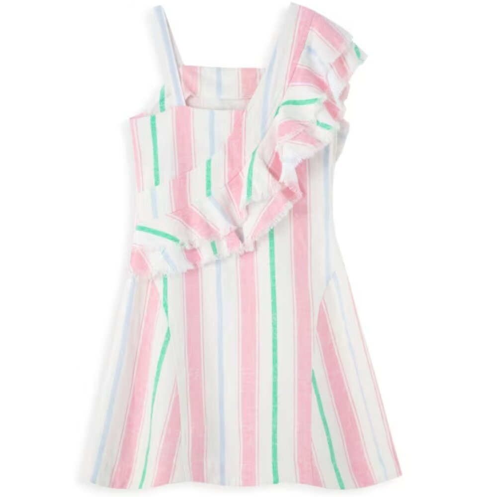 Habitual Girl's Striped Linen Dress Size 14  Euro Summer Special Occasion - Picture 5 of 10